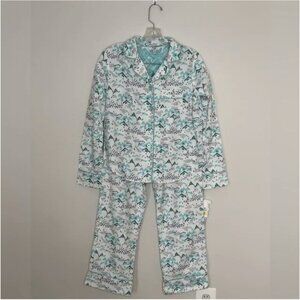 Van Winkle & Co Portuguese Flannel 2-Piece Apline Scenery Pajama Set Size XS